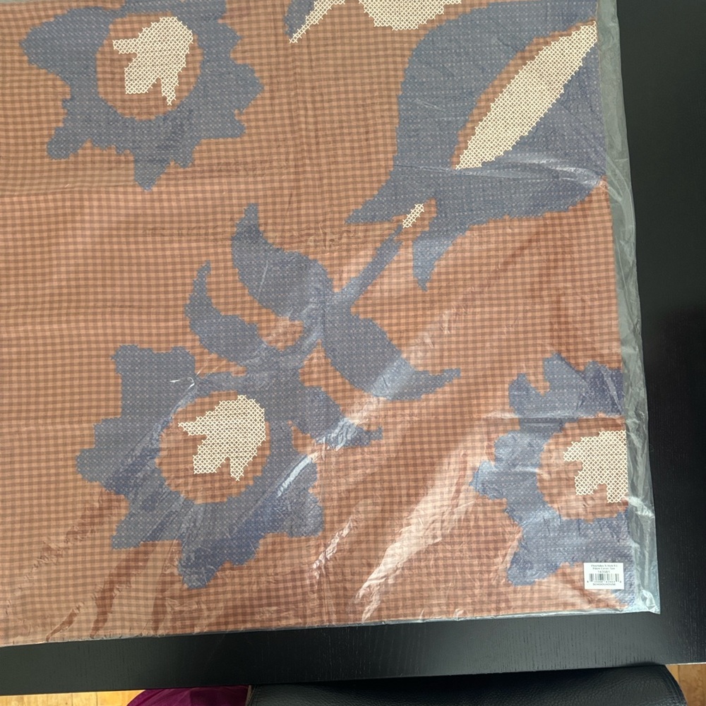 Schoolhouse Electric Cross Stitched 26x26 Floral Throw Pillow Cover